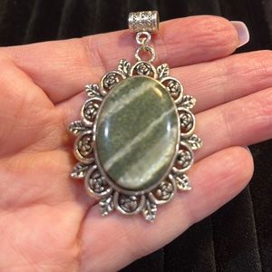 Green Swiss Opal Pendant